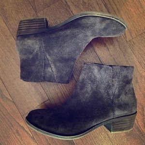 Lucky Brand brown suede booties